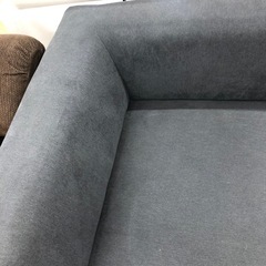 2人掛けソファー　関家具　ファブリック　程度B コモル　グレー【取りに来れる方限定】の画像