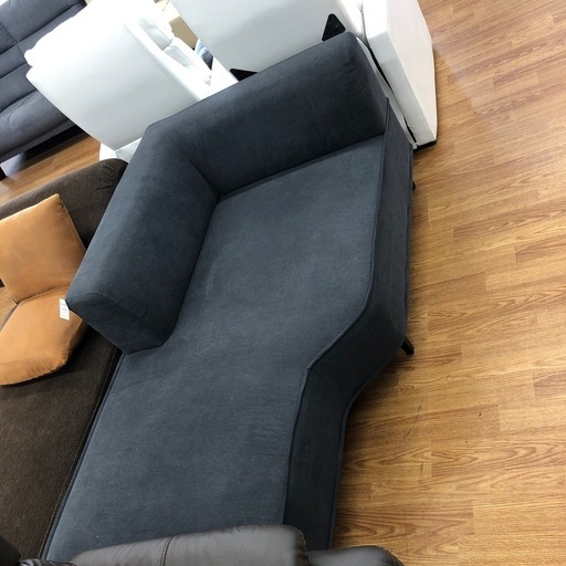 2人掛けソファー　関家具　ファブリック　程度B コモル　グレー【取りに来れる方限定】