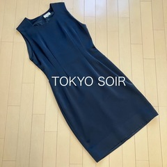 ☆美品☆【東京ソワール】フォーマルワンピース　黒　9号