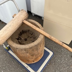 臼と杵 郷土資料館を個人的にされていた方よりお譲り頂いたお品物 昭和初期 ヴィンテージ品 中古品 ④の画像