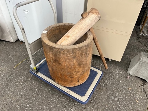 臼と杵 郷土資料館を個人的にされていた方よりお譲り頂いたお品物 昭和初期 ヴィンテージ品 中古品 ④