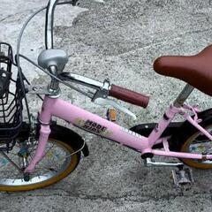 16インチ子供用自転車　補助輪付き