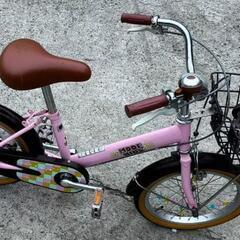 16インチ子供用自転車　補助輪付きの画像