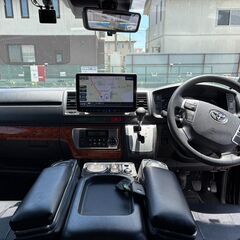 R4年　ハイエースバン　ロングスーパーGL ディーゼルターボ　両側電動スライドドア　フローティングナビの画像