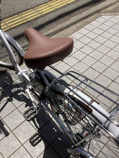 🚲21テクノロジー🚲24インチ電動アシスト自転車/白🚲LEDオート