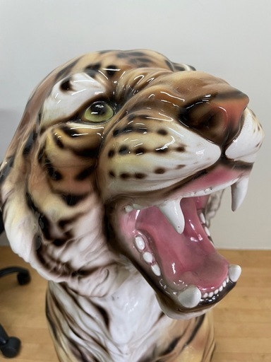 虎　寅　置物　陶器　高さ90cm ガーデニング　園芸