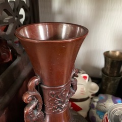 (1.3キロ)銅製花瓶の画像
