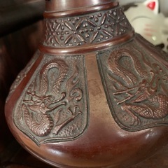 (1.3キロ)銅製花瓶の画像