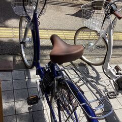 🚲21テクノロジー🚲26インチ電動アシスト自転車/青🚲LEDオート
