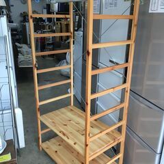 無印良品　パイン材　ユニットシェルフ　ワードローブ