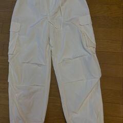 値下げしました！GU パラシュートカーゴパンツ白 M 