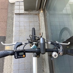電動自転車 6091 パナソニック オフタイム 18/20㌅ ホワイト/ブラック　折りたたみの画像