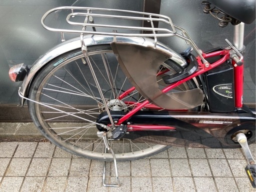 電動自転車 №3441 パナソニック ビビDX 26インチ レッド (ki