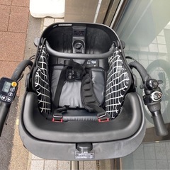 電動自転車 №3451 パナソニック ギュットミニ 20インチ グレー　子供乗せの画像