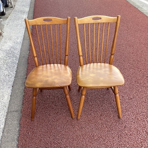 ③ ヴィンテージ 松田家具 木製椅子 ウインザーチェア アーム