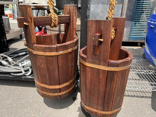 古民具 井戸用 釣瓶 つるべ 金属製滑車 アンティーク品 時代もの 郷土資料館放出品 飾り物 コレクション 中古品 ④ 古民具 井戸用 釣瓶 つるべ 金属製滑車 アンティーク品 時代もの 郷土