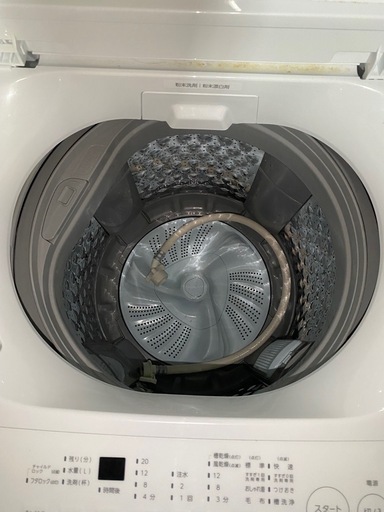 2023年製■ツインバード 5.5kg 全自動洗濯機「簡易乾燥」天面フラットトップ WM-ED55W 2024年製