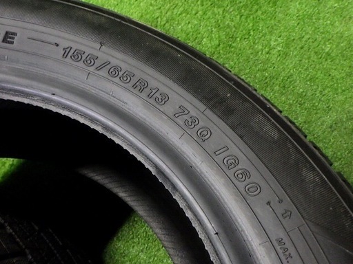 イボ有り ヨコハマ アイスガード IG60 155/65R13 2本 23年製 250501047