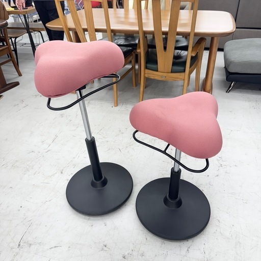 【美品‼️】定価30,910円♪ 宮武製作所 プロポーションスツール バランスチェア 2脚セット ハイ･ロー 昇降式