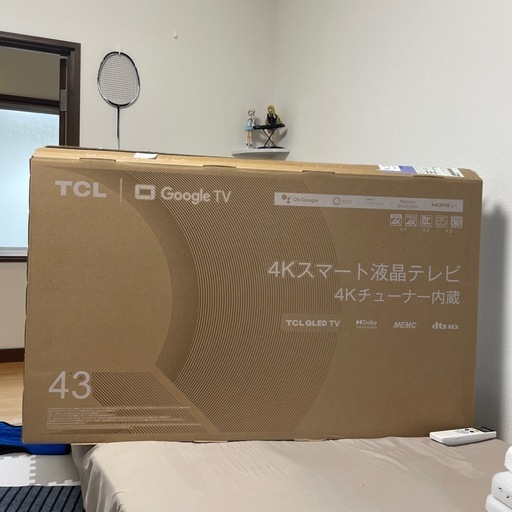 テレビtcl 43 インチ4k
