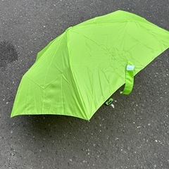 ☂️カッパ・折りたたみ傘🟢グリーンセット♪お値下げしました¥400→¥350☂️ の画像