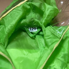 ☂️カッパ・折りたたみ傘🟢グリーンセット♪お値下げしました¥400→¥350☂️ の画像