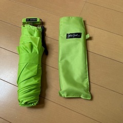 ☂️カッパ・折りたたみ傘🟢グリーンセット♪お値下げしました¥400→¥350☂️ の画像