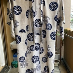 円形模様の浴衣の画像