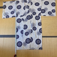 円形模様の浴衣の画像