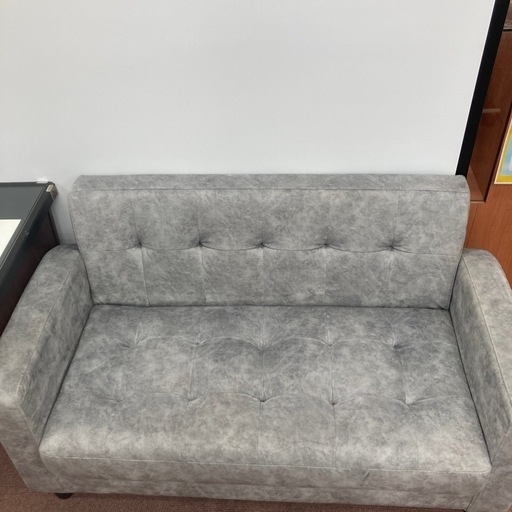 2人掛けソファグレー