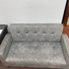 2人掛けソファグレー

