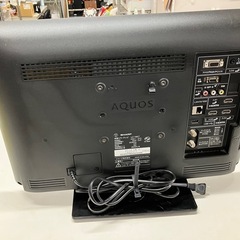 O2506-431 SHARP AQUOS 液晶カラーテレビ 19インチ LC-19K7 2012年製 地上波のみ動作確認済み リモコン無し 中古の画像
