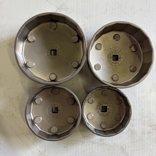 【4個セット】カップ型オイルフィルタレンチ／KTC／AVSA-095／AVSA-086／AVSA-076／AVSA-067