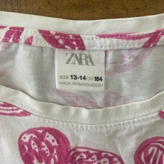 〈ZARA〉花柄Tシャツ164の画像