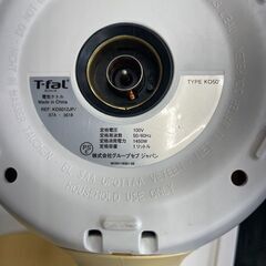 電気ケトル　No.3427　t-fal　2017年製　KO5012JP/87A-3618　【リサイクルショップどりーむ荒田店】の画像
