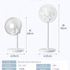 2024年製 3D自動送風DCモーター サーキュレーターの画像