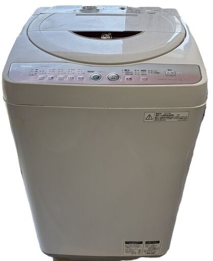 SHARP 中古 洗濯機 シャープ 一人暮らし 6.0kg コンパクト 風