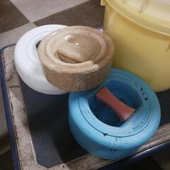 0627【0円】つけもの石 バケツ 等 漬け物セットの画像