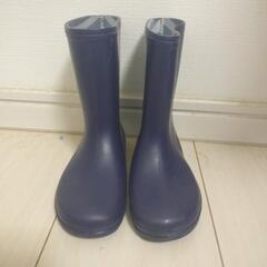 16cm　キッズ　長靴　子ども　美品　ネイビー