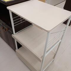 ★ジモティー割あり★簡易レンジ台　美品　NA/WH　高さ(H)1...