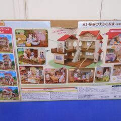 【中古】(値下げしました！３０００円→２５００円）シルバニアファミリー　赤い屋根の大きなおうち　ー屋根裏はひみつのお部屋ーの画像