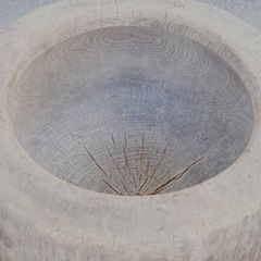 NA7844 超特大　臼　うす　欅　けやき　蔵出し　古民具　重量75.8kgの画像