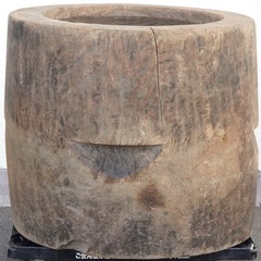 NA7844 超特大　臼　うす　欅　けやき　蔵出し　古民具　重量75.8kgの画像