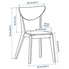 IKEA 椅子　チェア　バンブー　4脚の画像