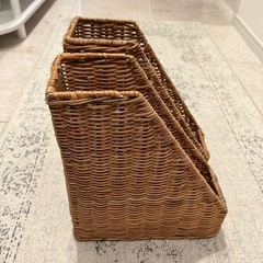IKEA 籐 マガジンファイル (TRUMMIS トルミス)の画像