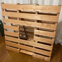【シングルサイズ】布団干し機能付きすのこベッド