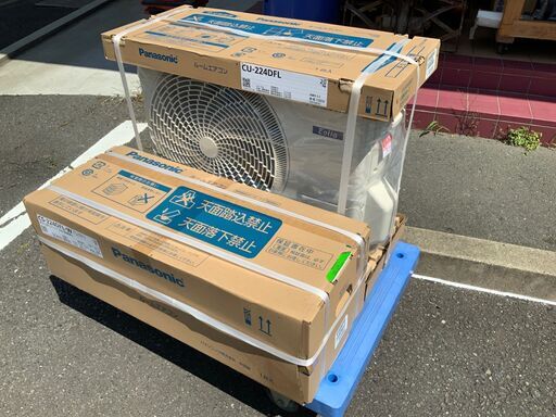 【エコツール豊田インター店】Panasonic/パナソニック ルームエアコン エオリア(本体+室外機) CS-224DFL-W/CU-224DFL【愛知県/豊田市/工具】