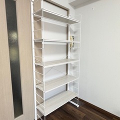 ニトリ 突っ張り壁面収納Nポルダ(幅80cm ホワイトウォッシュ) 