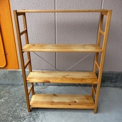 無印良品のパイン材ユニットシェルフ