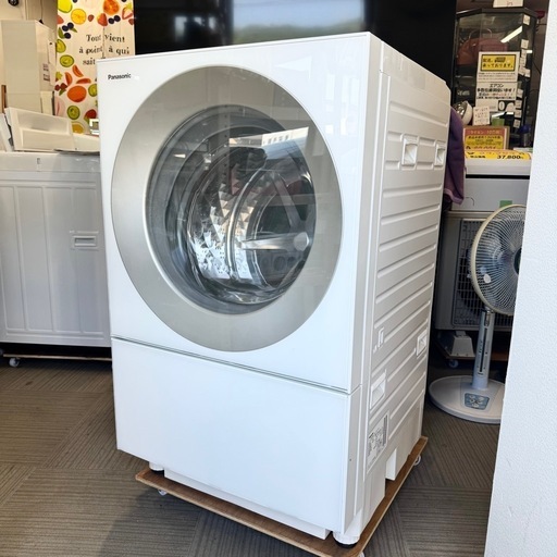 【超美品‼️】パナソニック 2018年製 7.0/3.0kgドラム式洗濯乾燥機 洗濯機 キューブル ヒーター乾燥 ホワイト♪